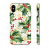 Christmas Holly on a Golden Background - Impact Resistant Phone Case iPhone XS MAX Matte